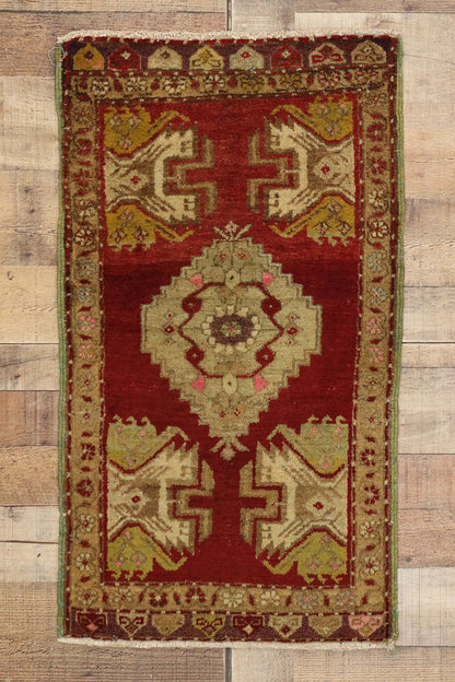 2 x 3 Vintage Turkish Yastik Rug 50955