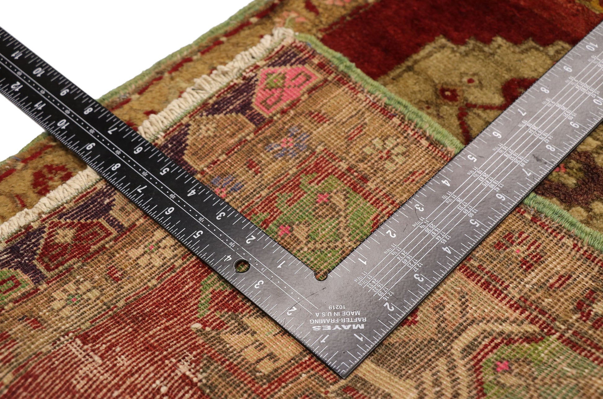 2 x 3 Vintage Turkish Yastik Rug 50955