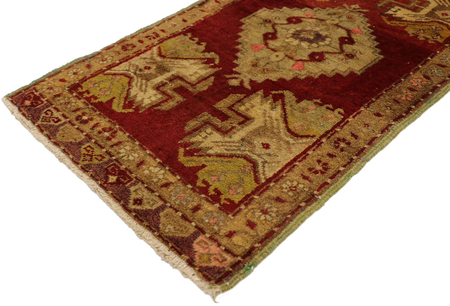 2 x 3 Vintage Turkish Yastik Rug 50955