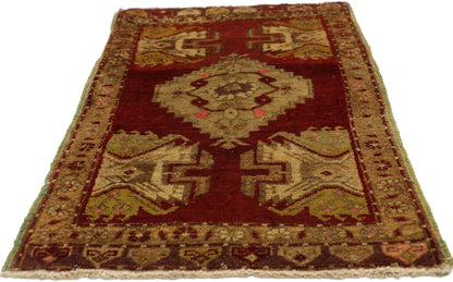 2 x 3 Vintage Turkish Yastik Rug 50955