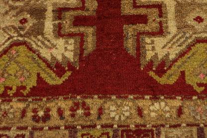 2 x 3 Vintage Turkish Yastik Rug 50955