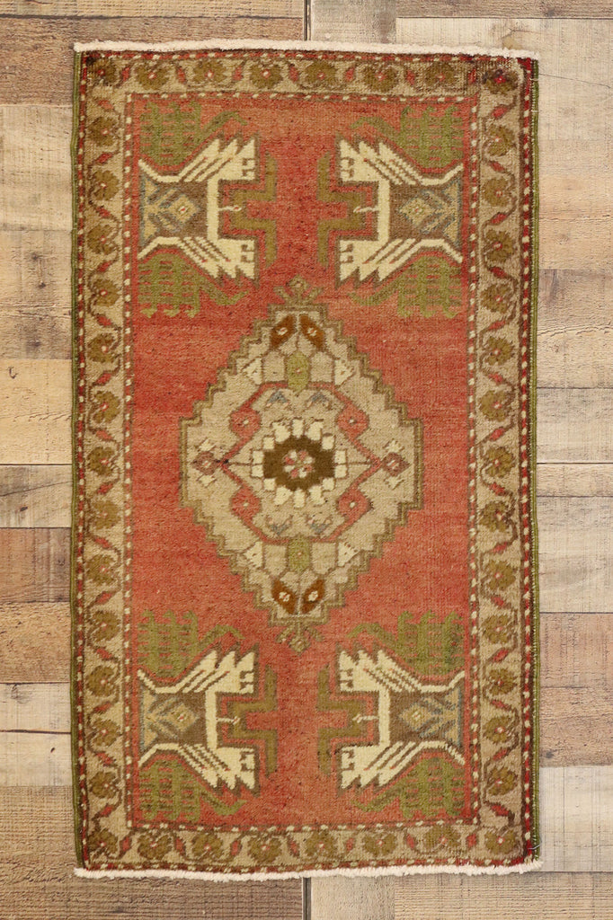 2 x 3 Vintage Turkish Yastik Rug 50958