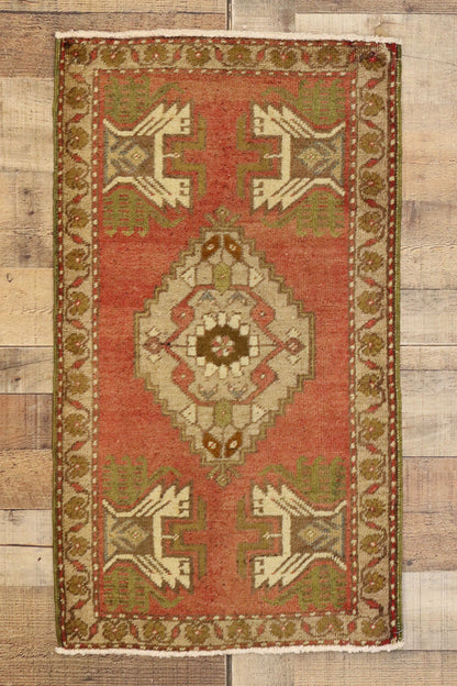 2 x 3 Vintage Turkish Yastik Rug 50958