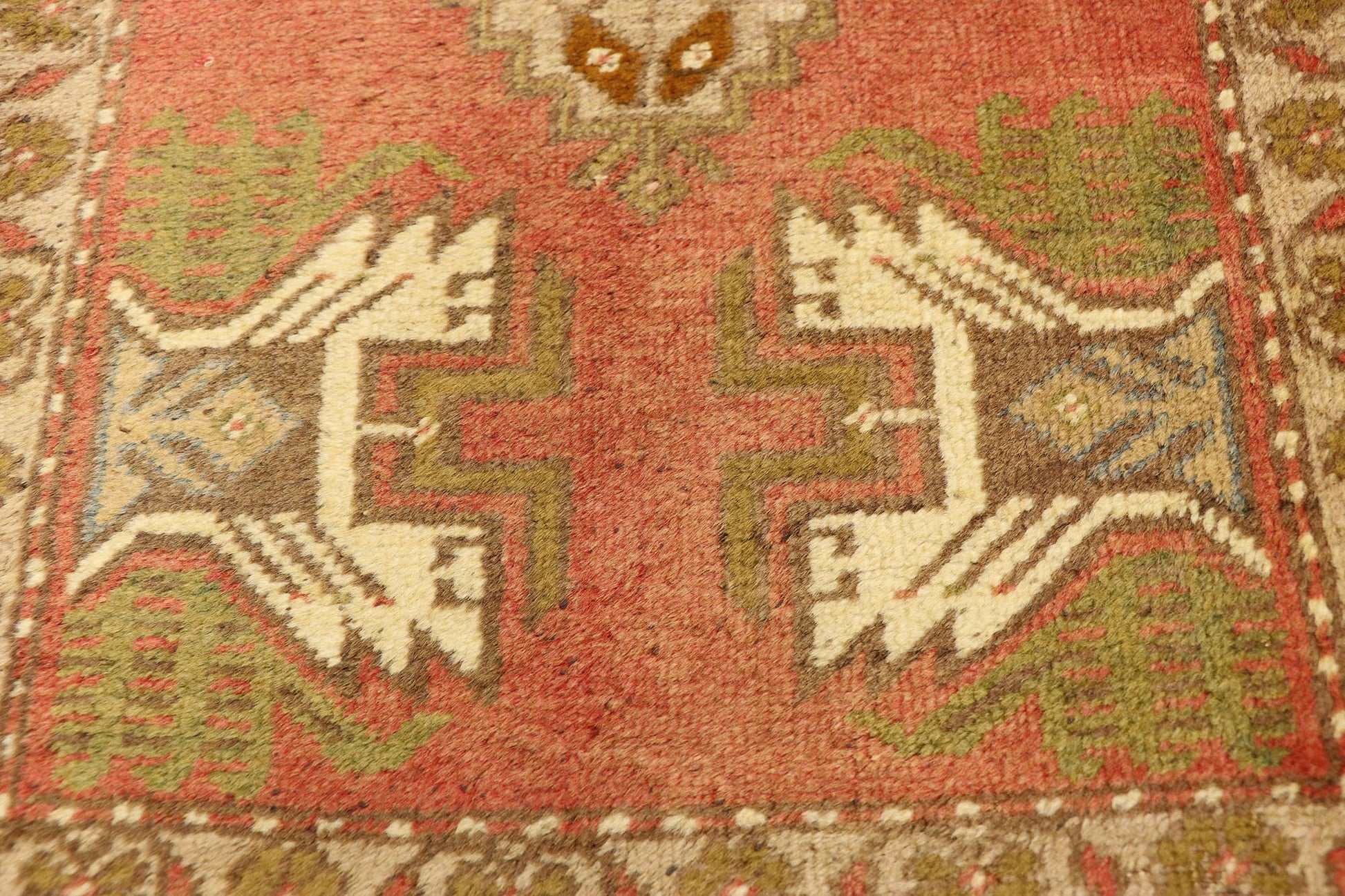 2 x 3 Vintage Turkish Yastik Rug 50958
