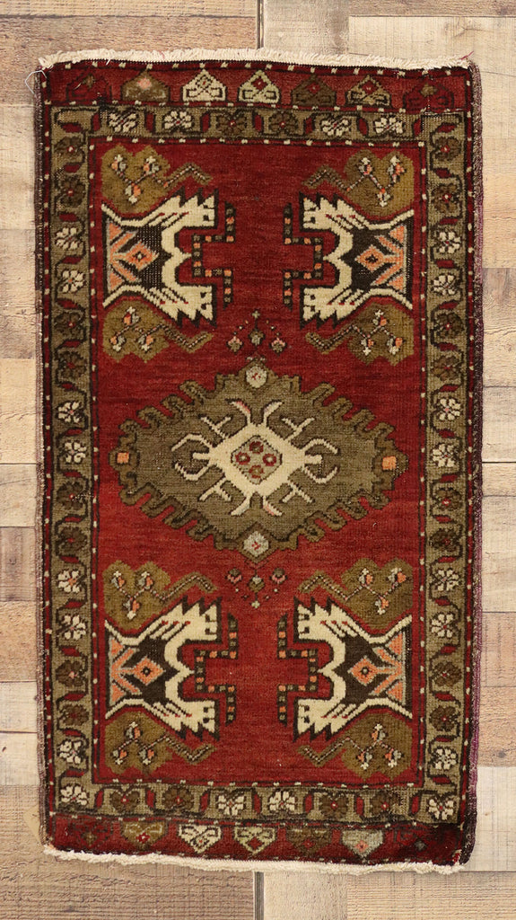 2 x 3 Vintage Turkish Yastik Rug 50963