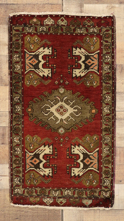 2 x 3 Vintage Turkish Yastik Rug 50963