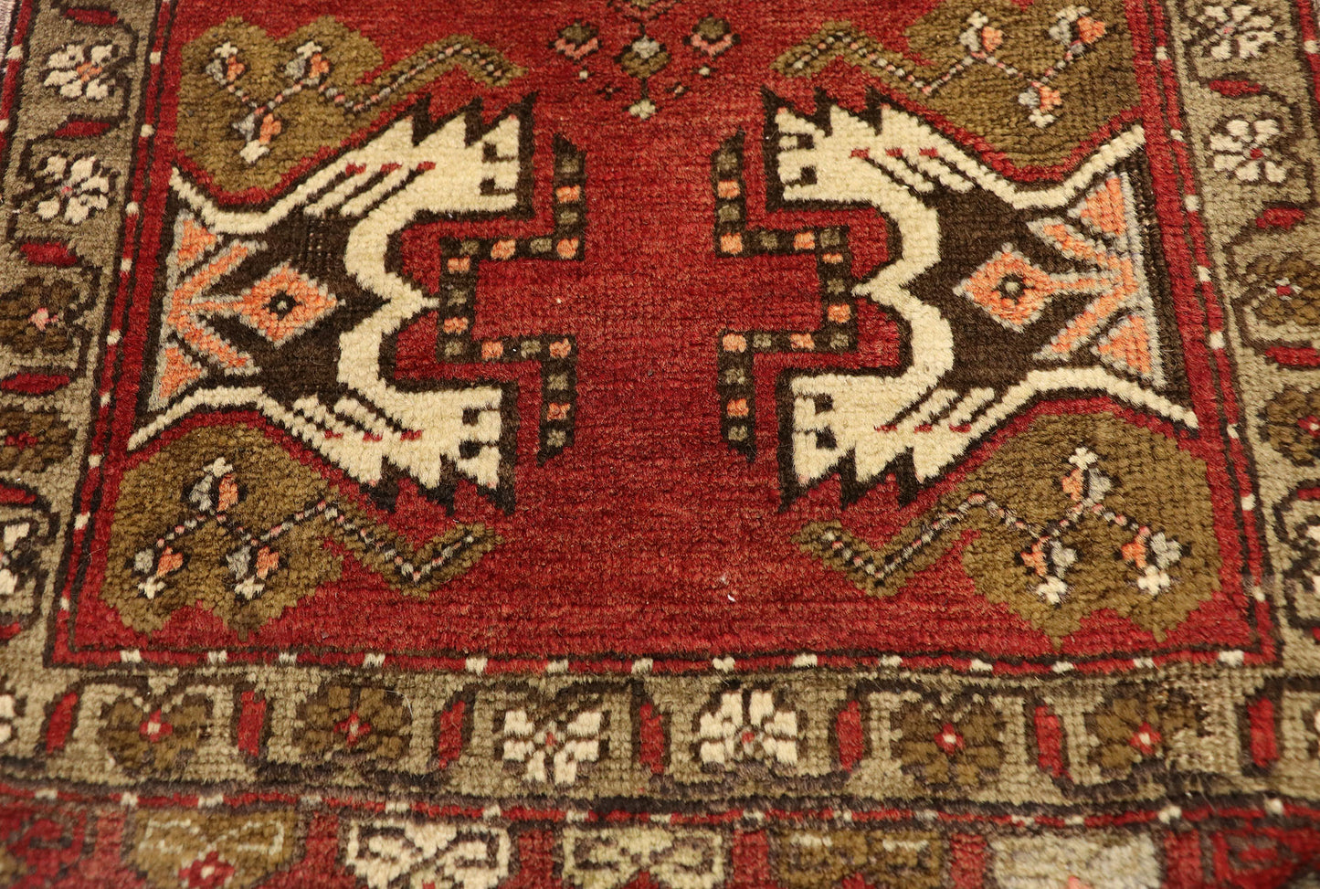 2 x 3 Vintage Turkish Yastik Rug 50963