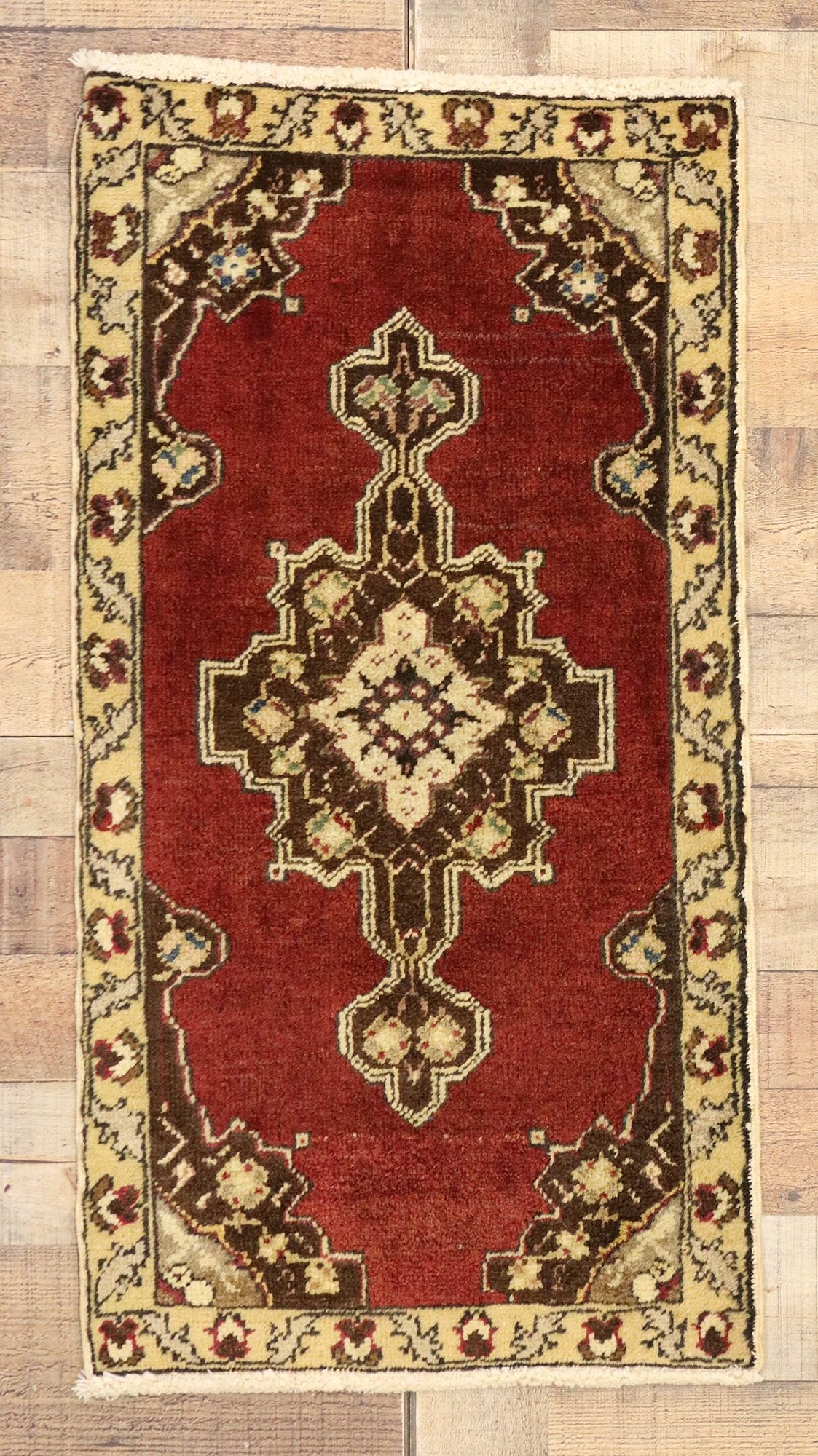 2 x 3 Vintage Turkish Yastik Rug 50965
