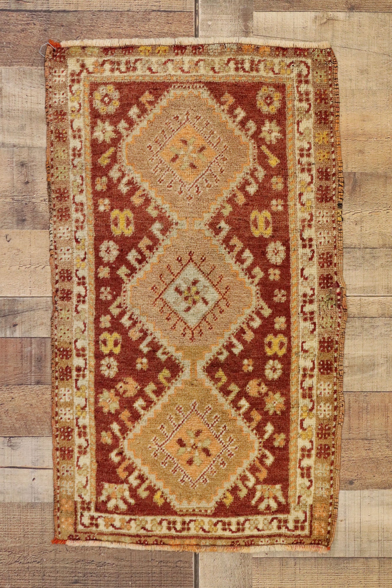 2 x 3 Vintage Oushak Yastik Rug 50970