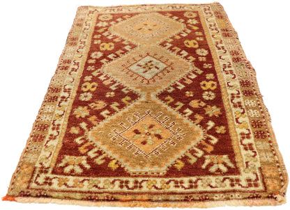 2 x 3 Vintage Oushak Yastik Rug 50970