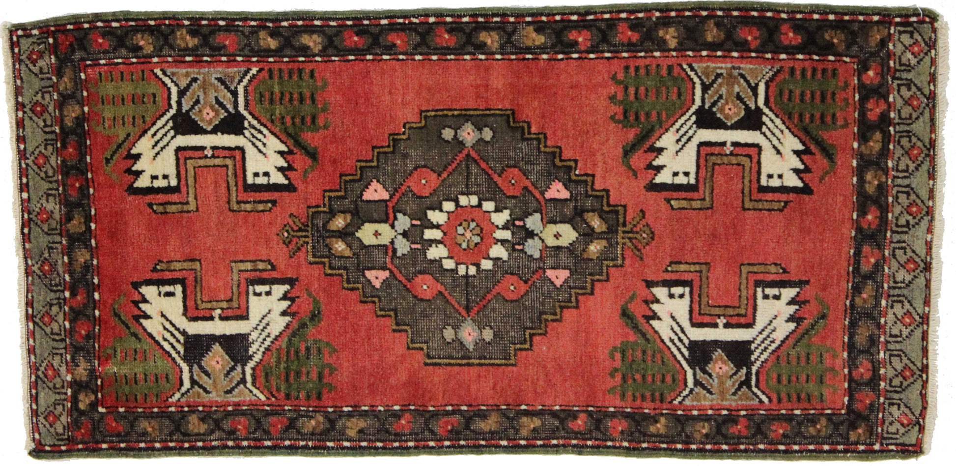 2 x 3 Vintage Oushak Rug 50971