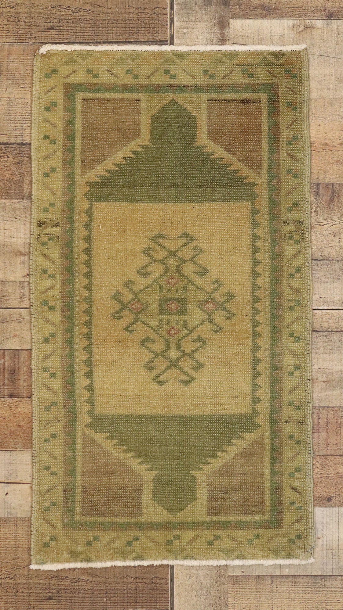 2 x 3 Vintage Turkish Yastik Rug 50974