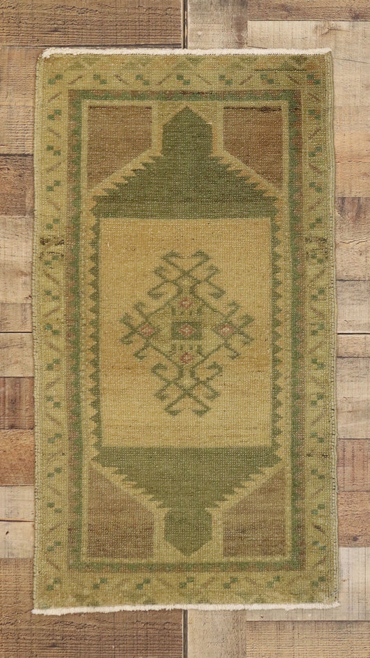 2 x 3 Vintage Turkish Yastik Rug 50974