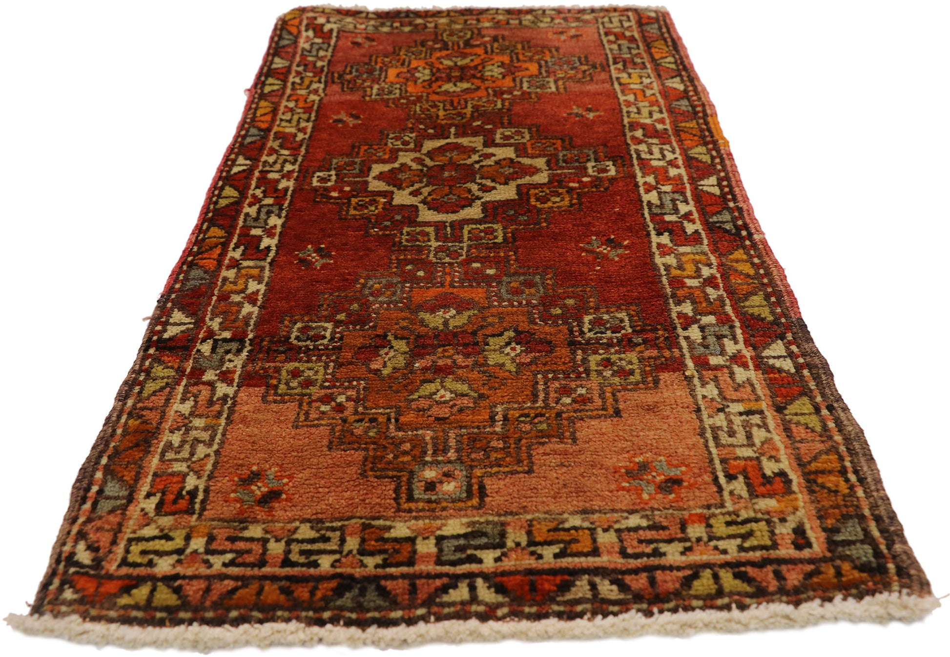 2 x 3 Vintage Turkish Yastik Rug 50976