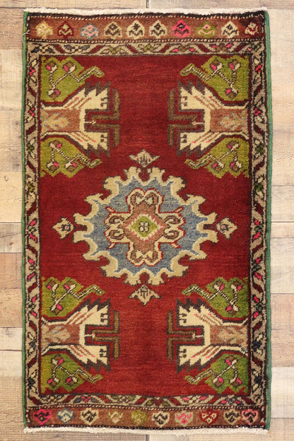 2 x 3 Vintage Turkish Yastik Rug 50980