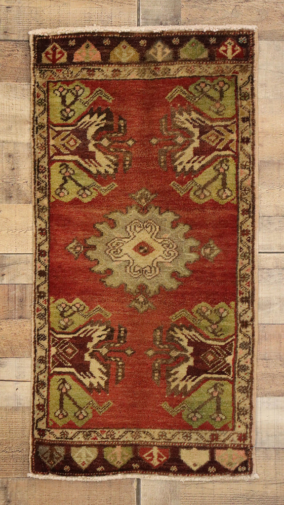 2 x 3 Vintage Turkish Yastik Rug 50984
