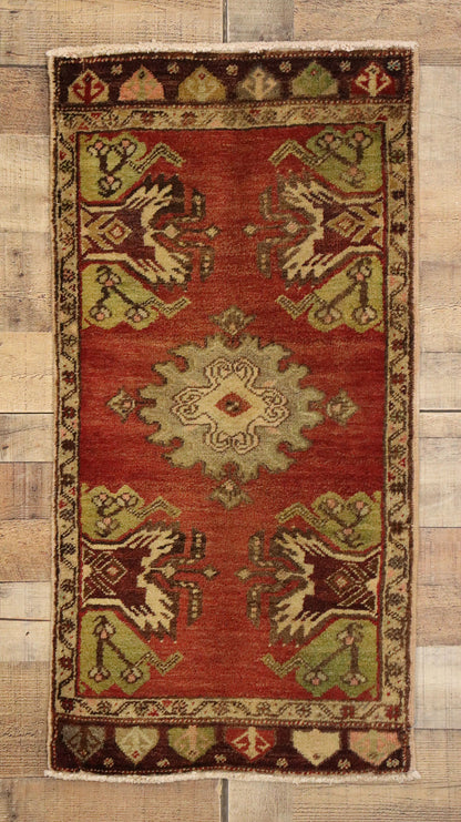 2 x 3 Vintage Turkish Yastik Rug 50984