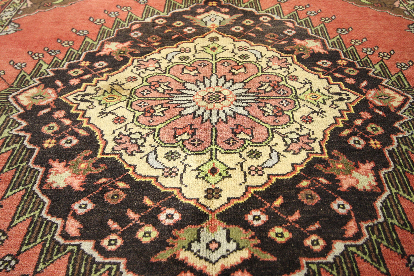 5 x 13 Vintage Turkish Oushak Rug 50985