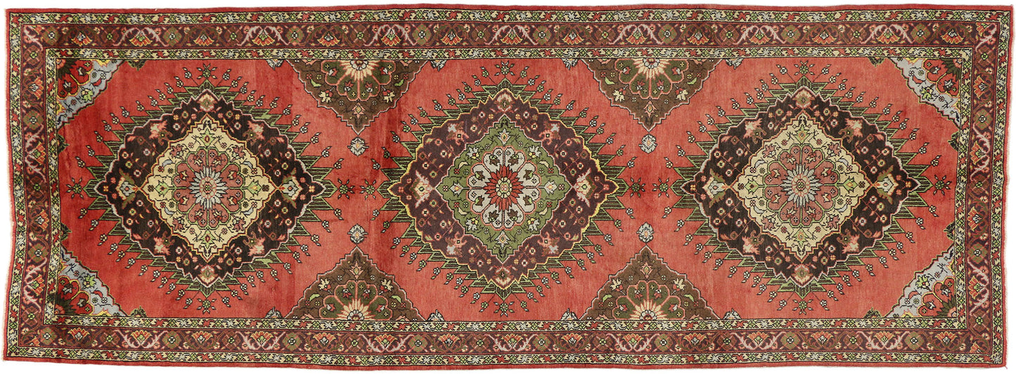 5 x 14 Vintage Turkish Oushak Rug 50986