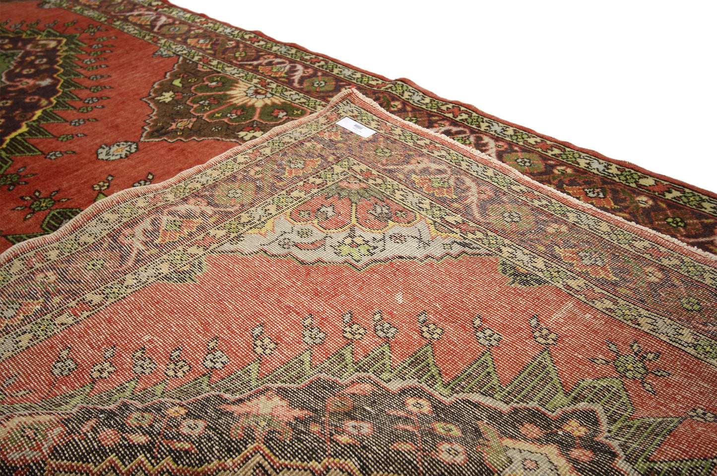 5 x 14 Vintage Turkish Oushak Rug 50986