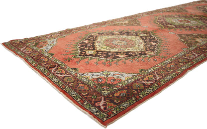 5 x 14 Vintage Turkish Oushak Rug 50986
