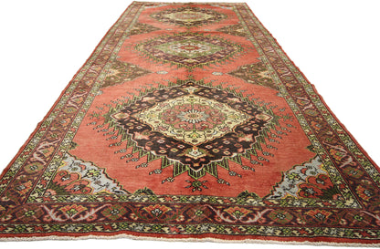 5 x 14 Vintage Turkish Oushak Rug 50986