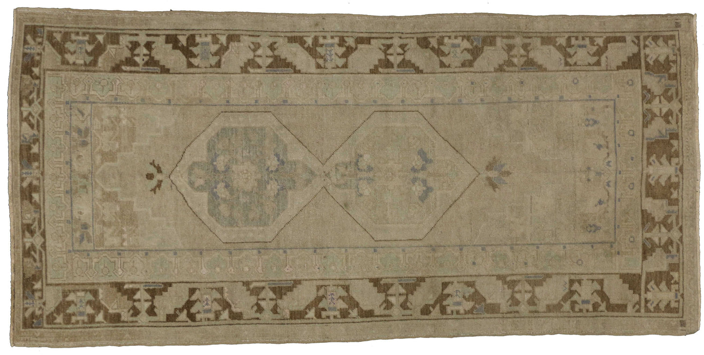 4 x 9 Vintage Oushak Rug 50988