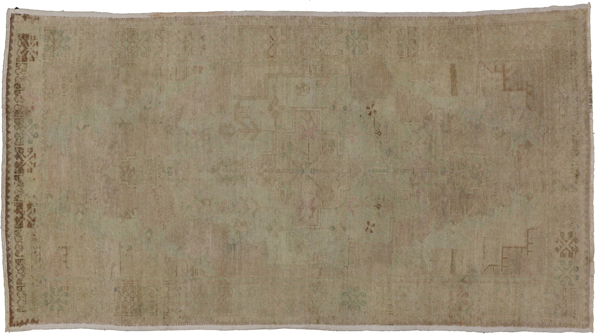 4 x 9 Vintage Oushak Rug 50989