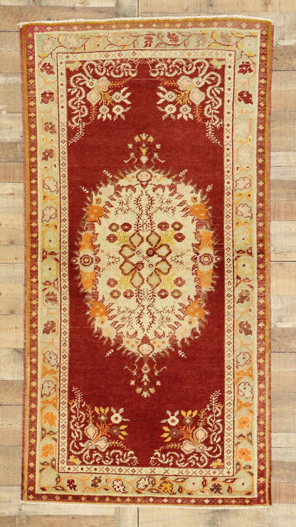 3 x 6 Vintage Turkish Oushak Rug 50996