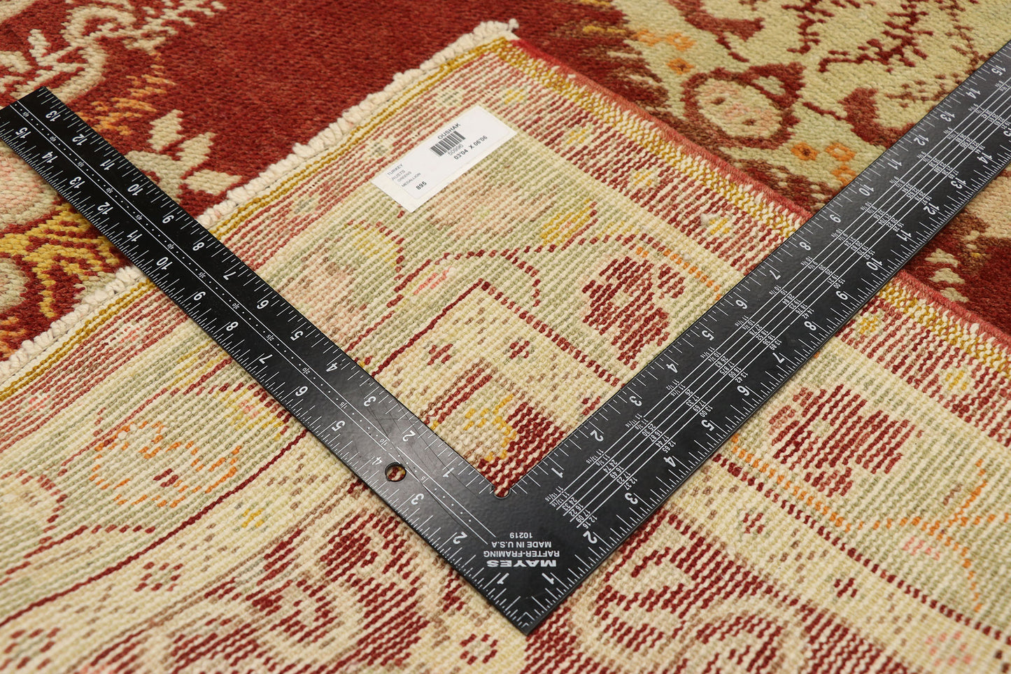 3 x 6 Vintage Turkish Oushak Rug 50996