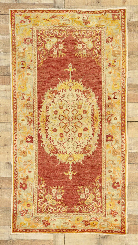 3 x 6 Vintage Oushak Rug 50998