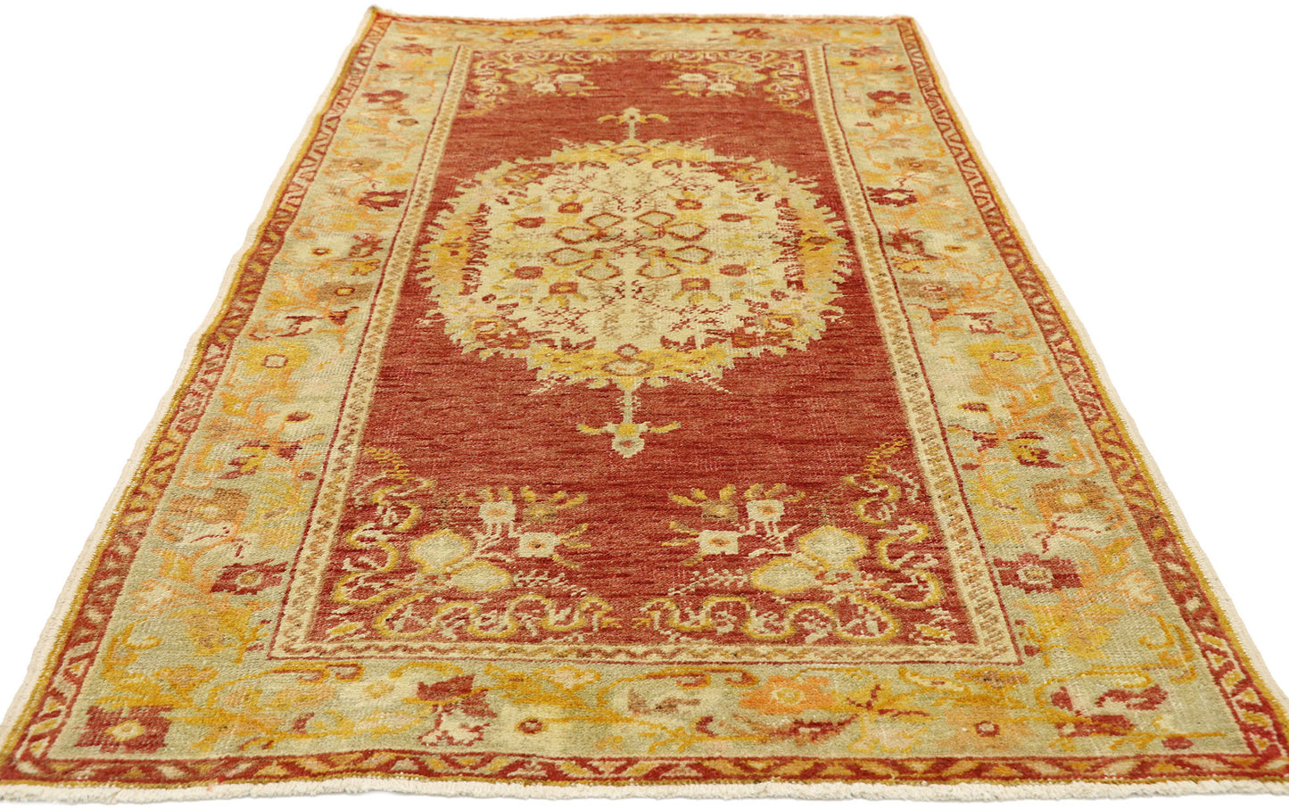 3 x 6 Vintage Oushak Rug 50998