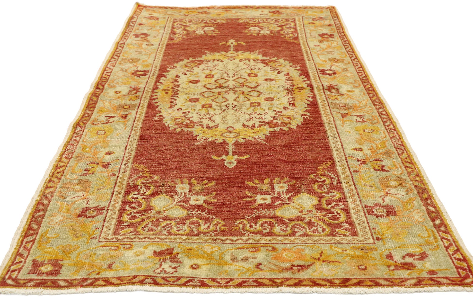 3 x 6 Vintage Oushak Rug 50998