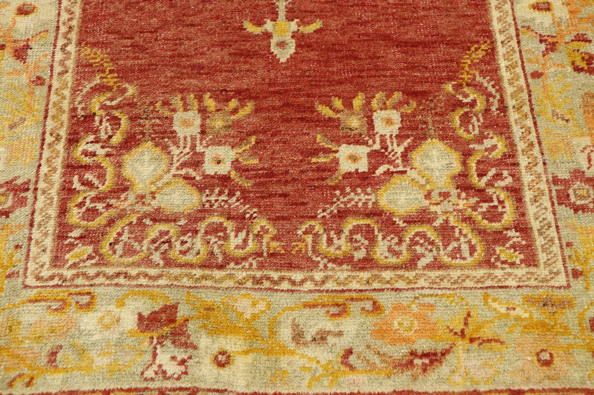 3 x 6 Vintage Oushak Rug 50998