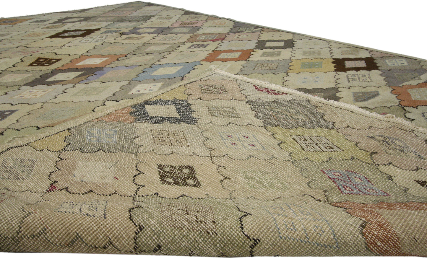 6 x 10 Vintage Distressed Sivas Rug 51008