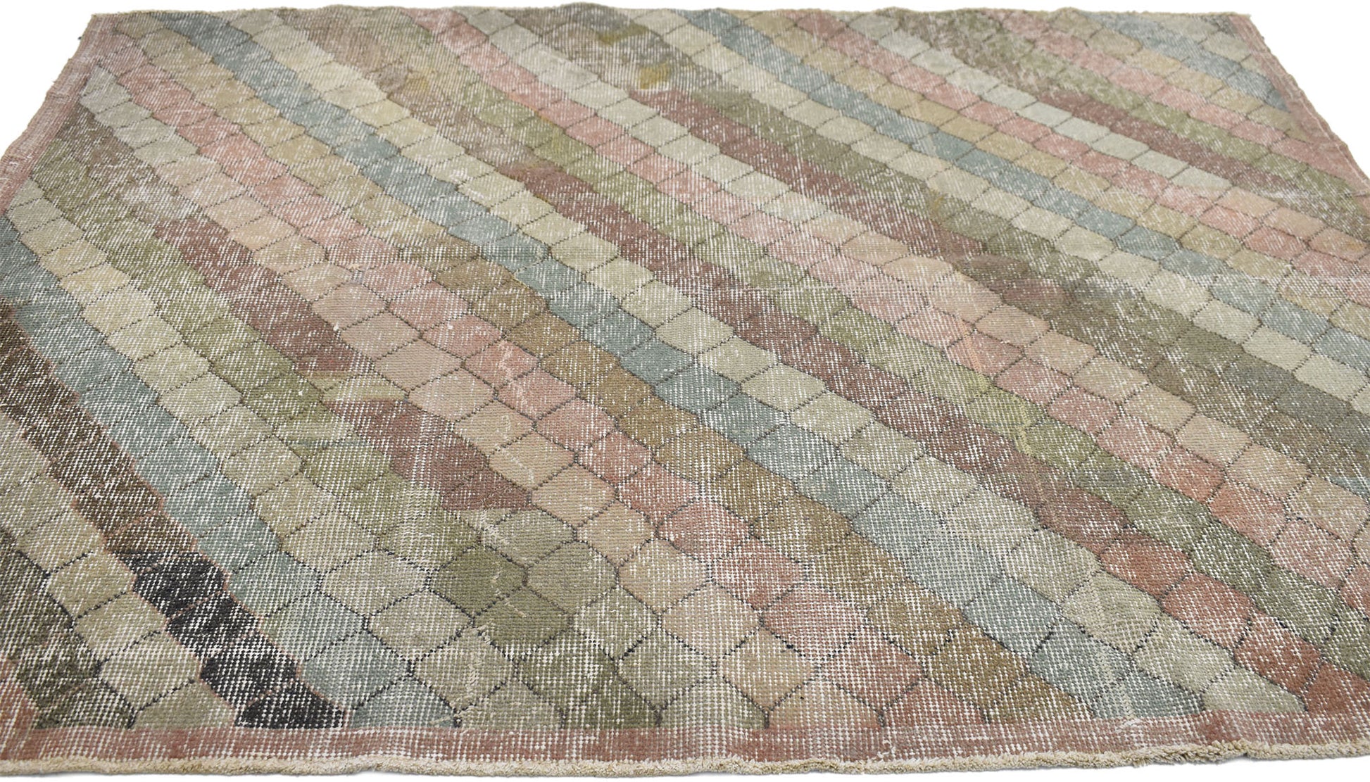 4 x 5 Zeki Muren Vintage Sivas Rug 51009