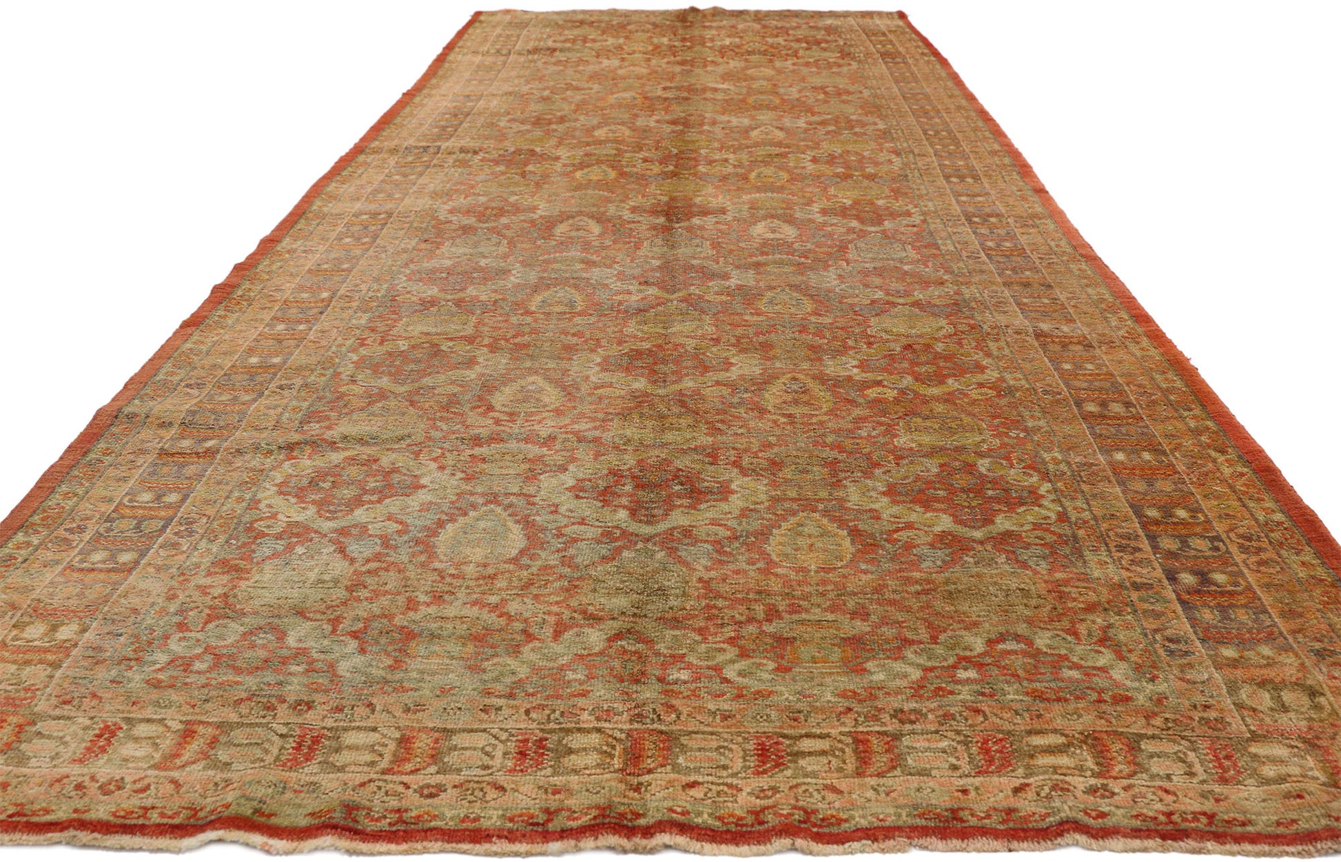 6 x 14 Antique Turkish Oushak Rug 51018