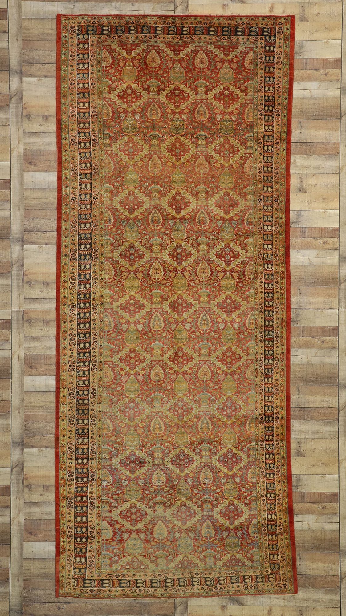 6 x 14 Antique Turkish Oushak Rug 51019