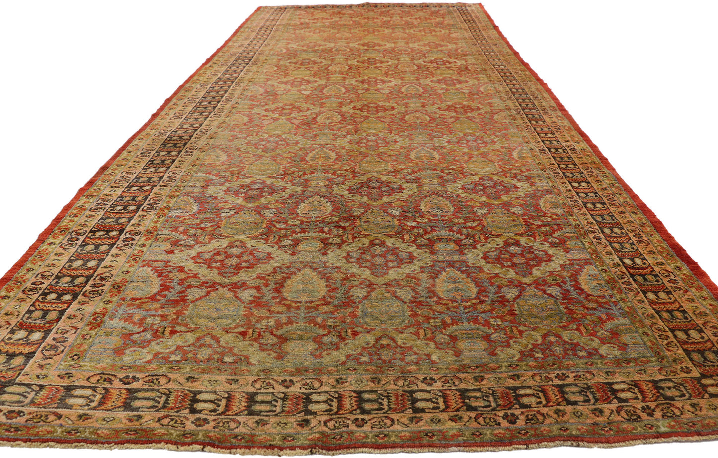 6 x 14 Antique Turkish Oushak Rug 51019