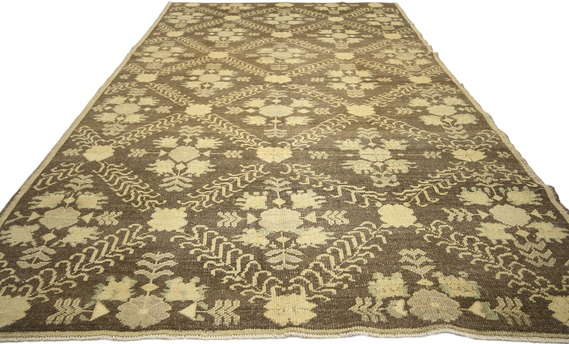 5 x 9 Vintage Turkish Oushak Rug 51028