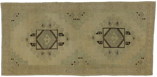 3 x 6 Vintage Oushak Rug 51031