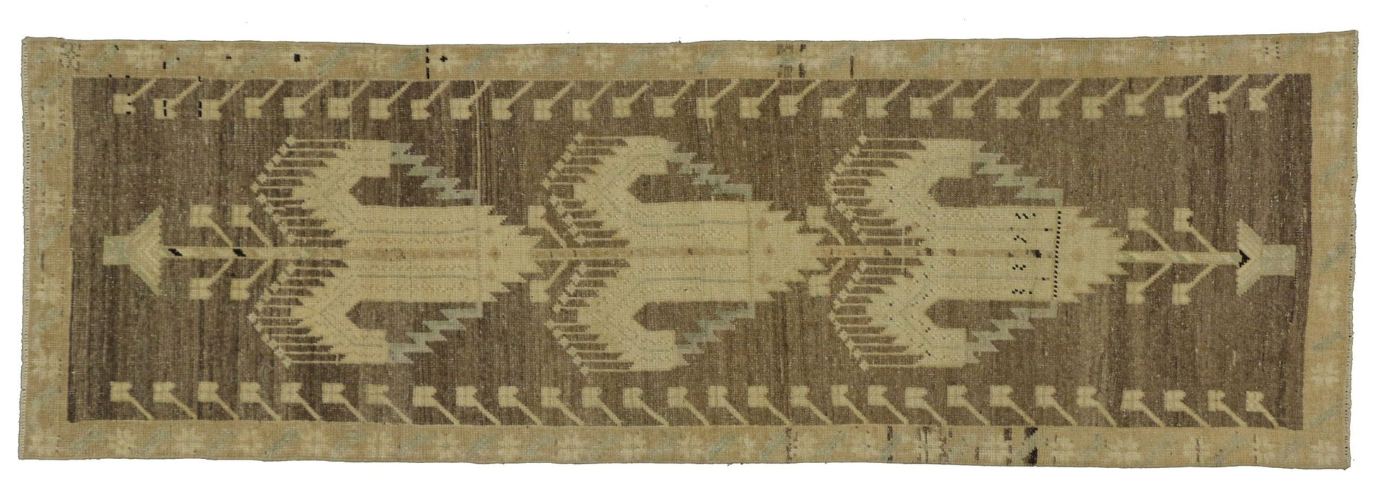 3 x 8 Vintage Oushak Rug 51036