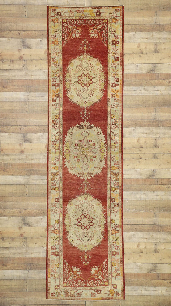 3 x 13 Vintage Turkish Oushak Rug 51043