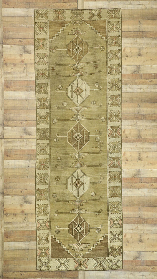 4 x 13 Vintage Oushak Runner 51046