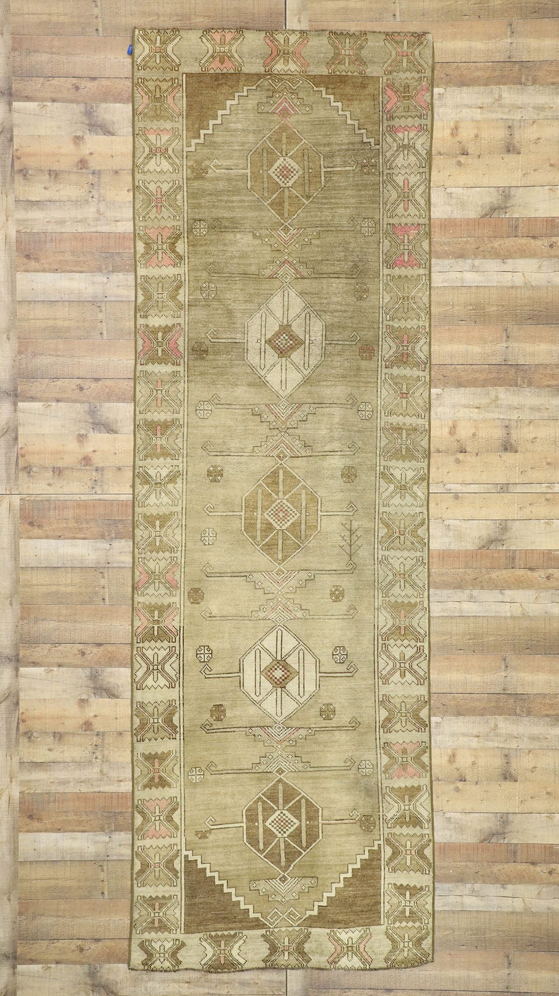 4 x 13 Vintage Oushak Runner 51047