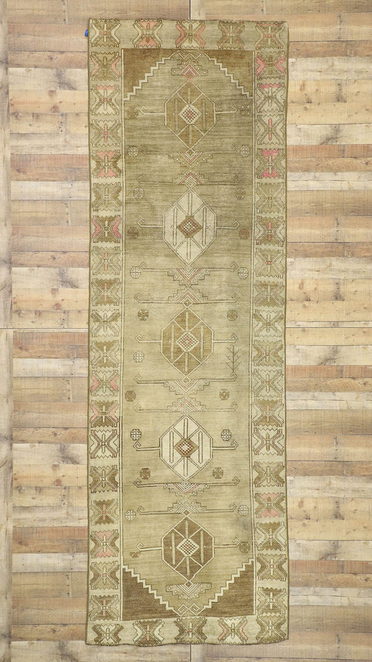 4 x 13 Vintage Oushak Runner 51047