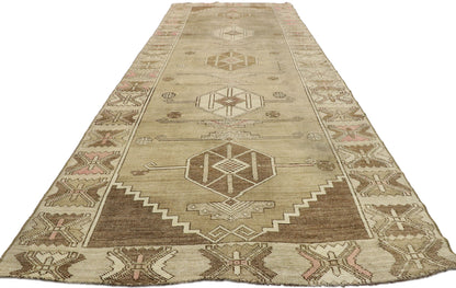 4 x 13 Vintage Oushak Runner 51047