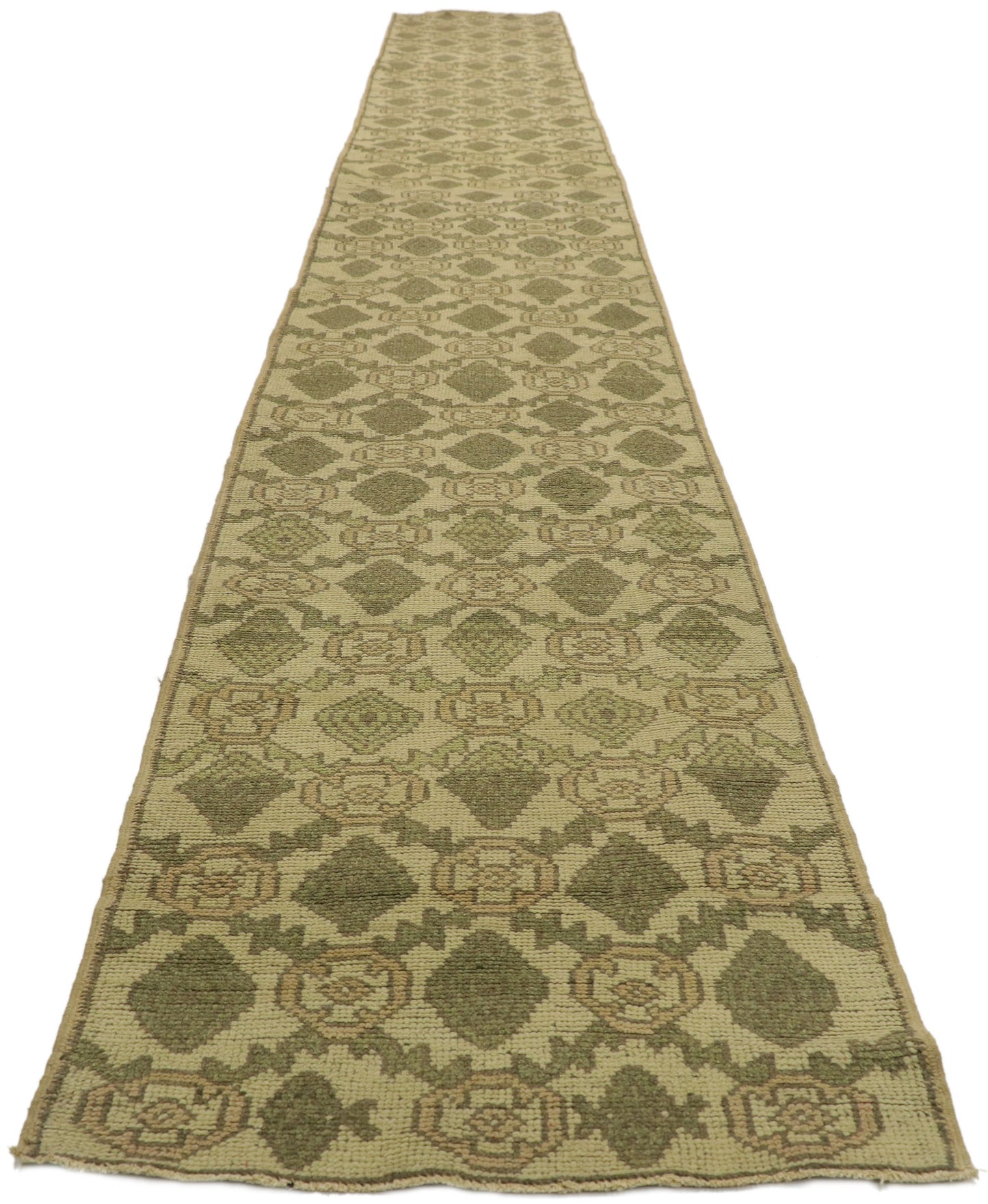 2 x 18 Vintage Turkish Oushak Rug 51048
