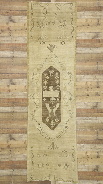 3 x 12 Vintage Oushak Runner 51049