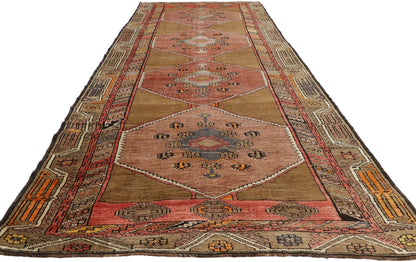 4 x 13 Vintage Turkish Oushak Rug 51051